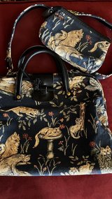 Tapestry handbag with cats in Ramstein, Germany