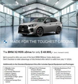2027 BMW and MINI Promotions at Euler Military Sales in Ramstein, Germany