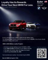 BMW & MINI Loyalty Program at Euler Military Sales in Ramstein, Germany