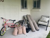 FREE - Lawn furniture, Rugs, Bike, Propane tank, Sand Bags in Okinawa, Japan