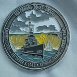 USS EMMONS challenge coin in Okinawa, Japan