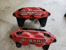 Subaru front 4 pot brake calipers in Okinawa, Japan