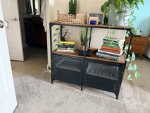 Industrial Wood & Metal Bookshelf / Storage Cabinet – Excellent Condition in Oceanside, California