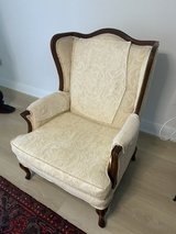 Cream White Wing Chair in Melbourne, Florida