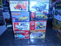 Unbuilt 1/25th scale model car kits in Naperville, Illinois