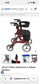 Rollator Walker with chair and storage pocket in The Woodlands, Texas