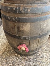 Vintage wine barrels in Ramstein, Germany