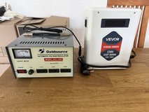 Goldsource SVC-1500 Voltage Regulator & Vevor HYDXOG-3000VA Step Down Transformer in Ramstein, Germany