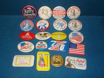 20 METAL POLITICAL STICK PIN BUTTONS in Yorkville, Illinois