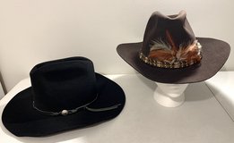 $20ea Men's Large Western Cowboy Hat B Bar Silver Spur -OR- Trail Boss in Chicago, Illinois
