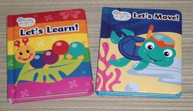 Set of 2 Baby Einstein Board Books Let's Learn and Let's Move in Yorkville, Illinois