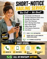 SHORT-NOTICE HAULING SERVICE You Call — We Haul!  Need unwanted items removed quickly? We offer ... in Ramstein, Germany