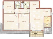 APT in Ramstein | 3 BED | 2 BATH | 5 minutes from RAB | newly renovated | move-in ready in Ramstein, Germany