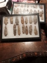 2 glass cases of arrow heads in Clarksville, Tennessee