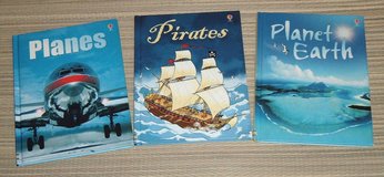 Set of 3 Usborne Beginners Hard Cover Books Planes Pirates Planet Earth in Joliet, Illinois