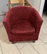 Burgundy arm chair in Stuttgart, GE
