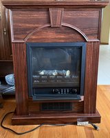 Wooden Encased Electric Fireplace in Joliet, Illinois