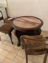 Vintage Round Marble Top Side Table in Ramstein, Germany