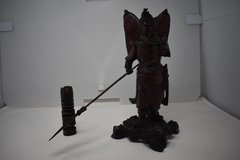 carved wood statue in Byron, Georgia