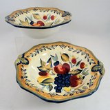 Tuscan Fruit Certified International Vegetable Serving Bowl 2 pc Set 10" x 3" in Warner Robins, Georgia