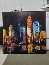 Downtown Skyline Abstract Canvas Print (39.25" x 39.25") in Saint Petersburg, Florida