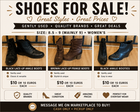 Women Boots Gently Worn in Stuttgart, GE