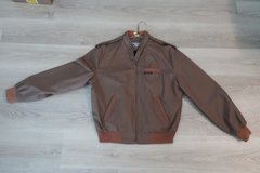 Vintage Members Only Iconic Racer Jacket Bomber Size 42 Brown - Europe Craft in Chicago, Illinois