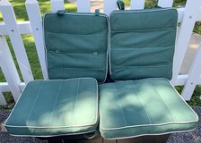 $10 - Set of 4 Vintage buoyant Kent Sporting Boat Cushions - 17" x 14" x 2" thick in Joliet, Illinois