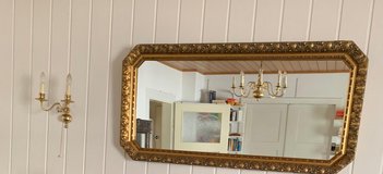 Antique Gold-Framed Mirror – 53" x 26" in Ramstein, Germany