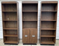 $30ea - Vtg 6"H Bookcase - 2 are 5 Tier - 1 is 3 Tier w/ bottom door Storage in Bolingbrook, Illinois