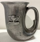 Vintage 70s Carson Pewter-Style Golf Horn Tankard Mug / Beer Stein Barware in Joliet, Illinois