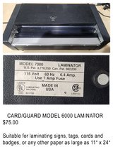 CARD/GUARD MODEL 7000 LAMINATOR in Chicago, Illinois