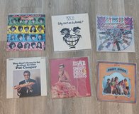 Lot of Six 12' Vinyl Record Albums. Music, Comedy and Novelty in Bolingbrook, Illinois