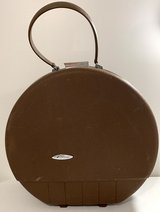 Vintage 60s Forecast Luggage - Train Case / Hat / Cosmetic 17" round hard sided Suitcase in Chicago, Illinois