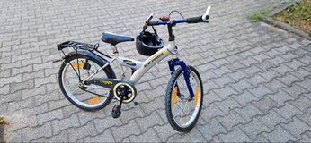 Bike / Kinderfahrrad 20 Zoll - Silber/Blau mit Gepäckträger in Stuttgart, GE