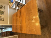 3 leaf dining room table with 6 chairs in Clarksville, Tennessee