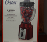 Oster 8-Speed Blender  6 cup glass Jar  450 Watts in Plainfield, Illinois