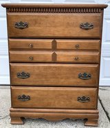 Vtg wood Dresser - Use As Is -OR- Project Piece - Chest of 4 Drawers in Orland Park, Illinois