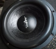 15 inch skar audio sub with ported box and cerwinvega amp in Fort Polk, Louisiana
