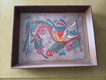 Vintage Mexican Painting on bark framed in glass in Alamogordo, New Mexico