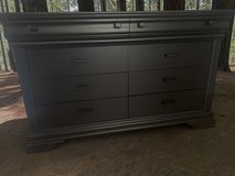 Large Bedroom Dresser Solid Wood Black Satin 60x18x35 8 Drawers New in Houston, Texas