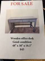 wooden office desk in Vacaville, California