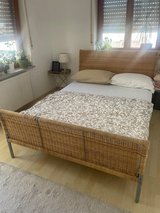 140x190 cm Bed Frame w Mattress in Wiesbaden, GE