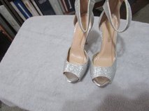 Silver High Heal Shoes Size 8.5 in Plainfield, Illinois