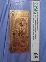 PMG 68 Wyoming 5 Goldback, 1/200oz .999 Gold, 2022 . Alpha Series in Fort Gordon, Georgia