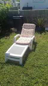 patio long chair in Okinawa, Japan