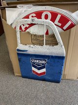 Standared oil Chevron metal sign in Fort Leonard Wood, Missouri