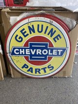 Retro Genuine Chevrolet Parts Sign in Fort Leonard Wood, Missouri