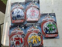 All 5 1997 Bandai Power Rangers Turbo with Key Double Action. in Clarksville, Tennessee