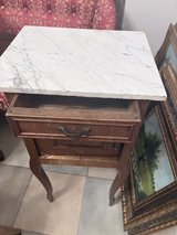 Vintage French Country Marble Top Cabinet in Ramstein, Germany